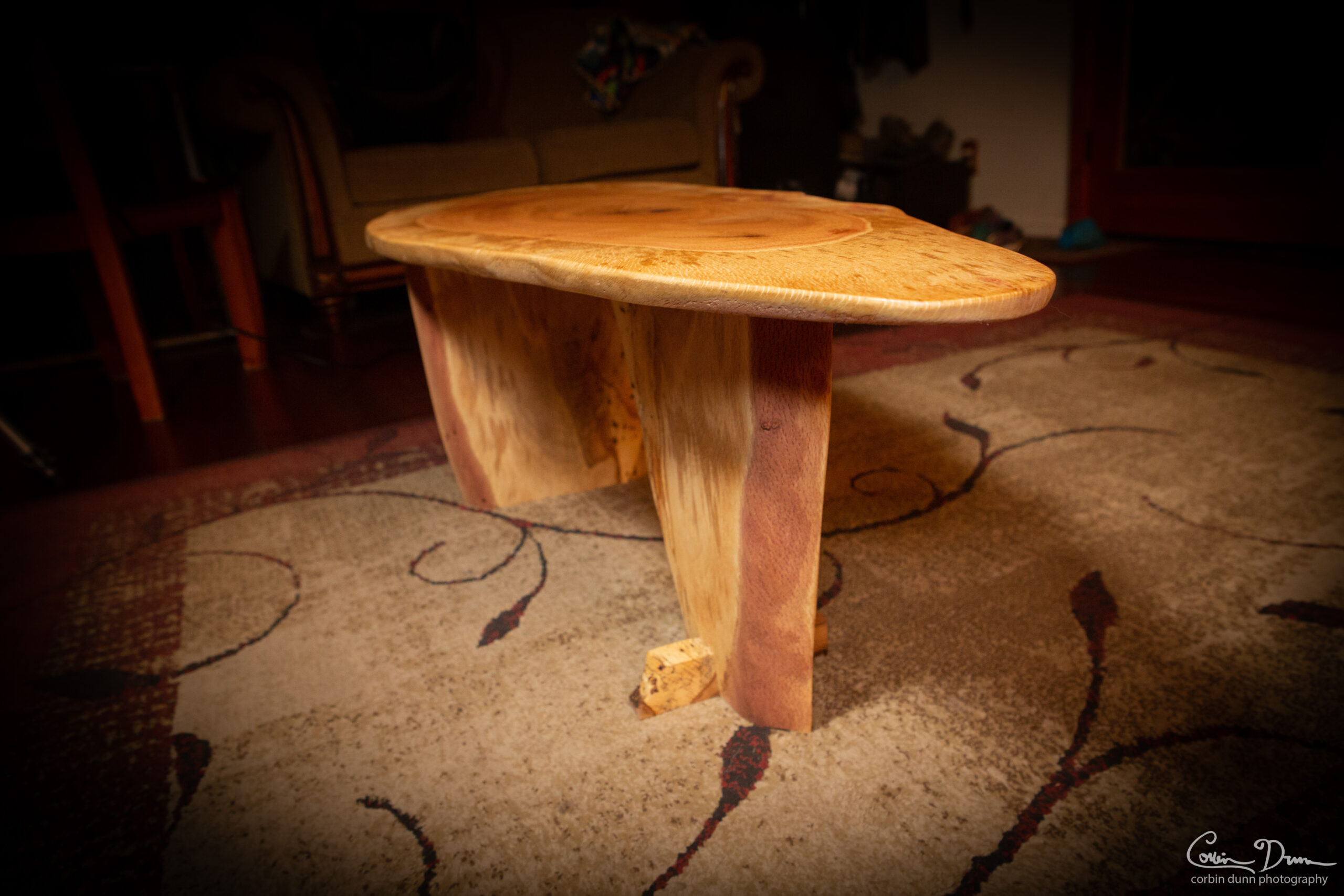 Live Edge Oak Coffee Table - Image 7
