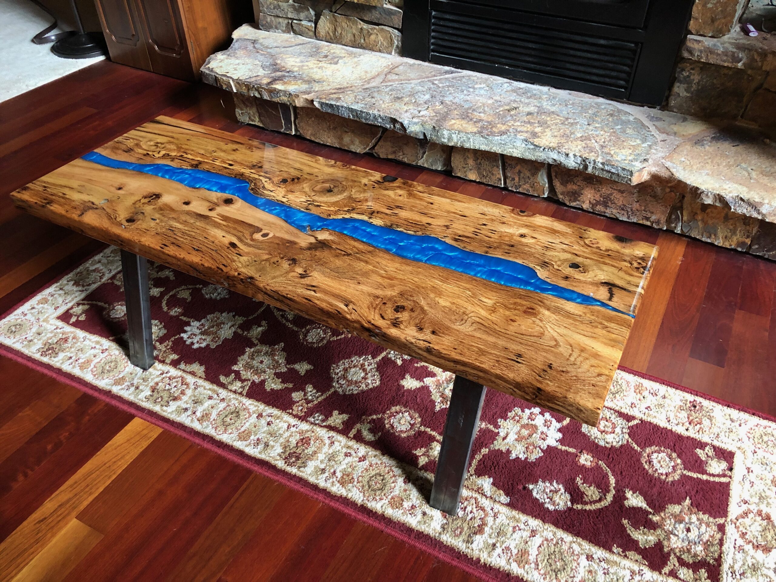 Blue River Spalted Oak Coffee Table - Image 6