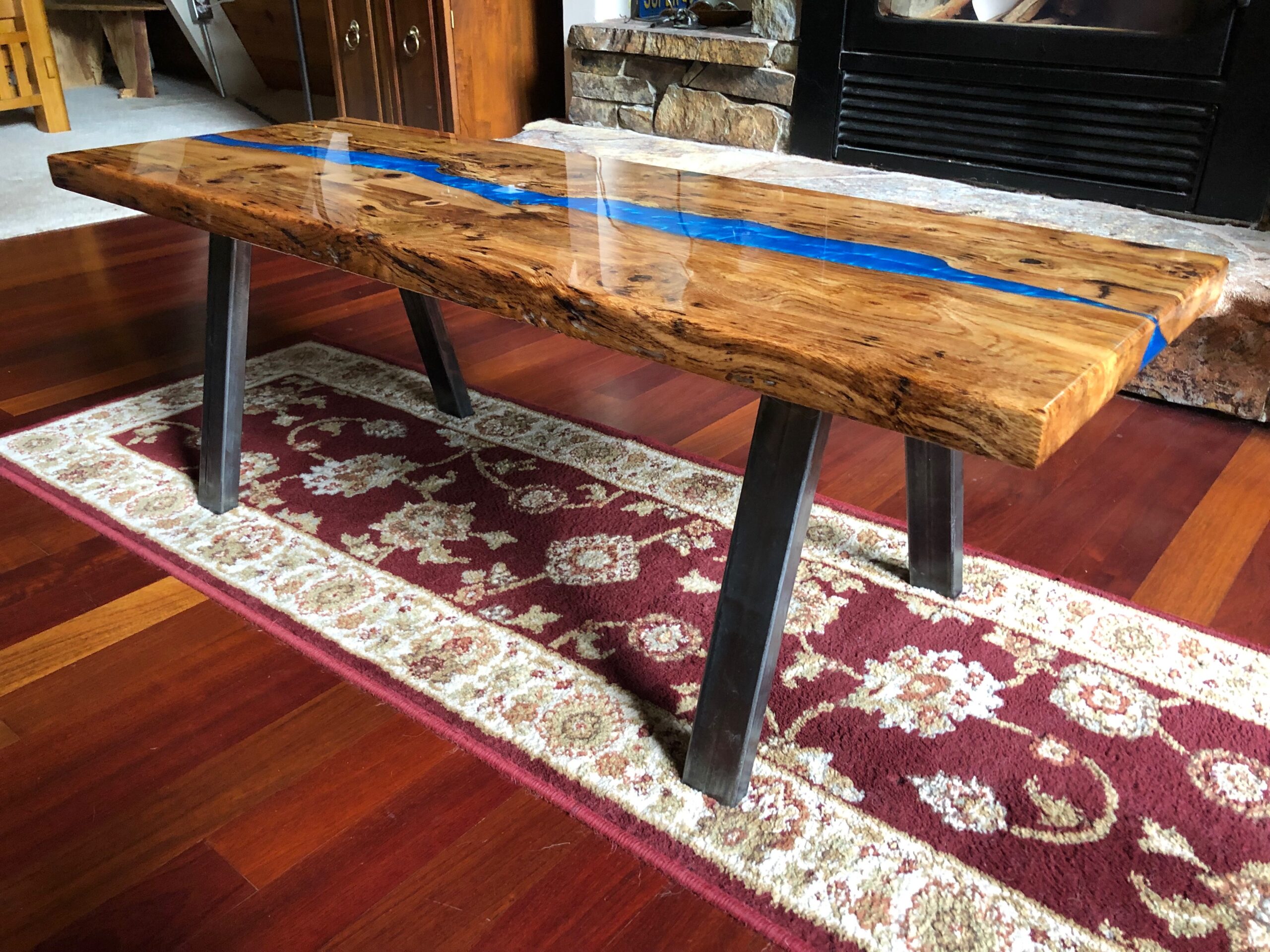 Blue River Spalted Oak Coffee Table - Image 5