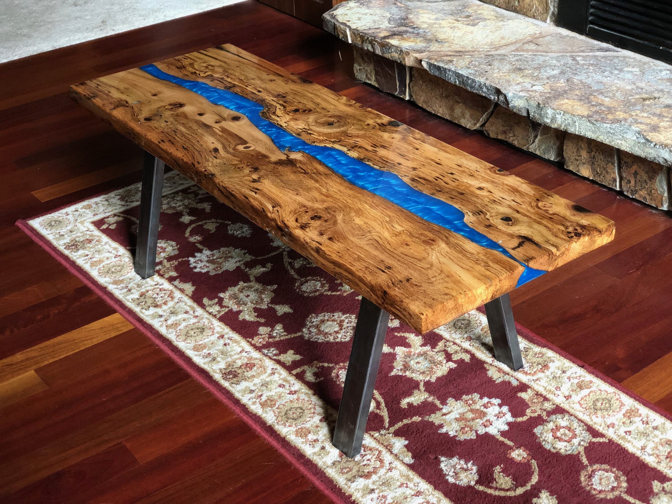 Blue River Spalted Oak Coffee Table - Image 4