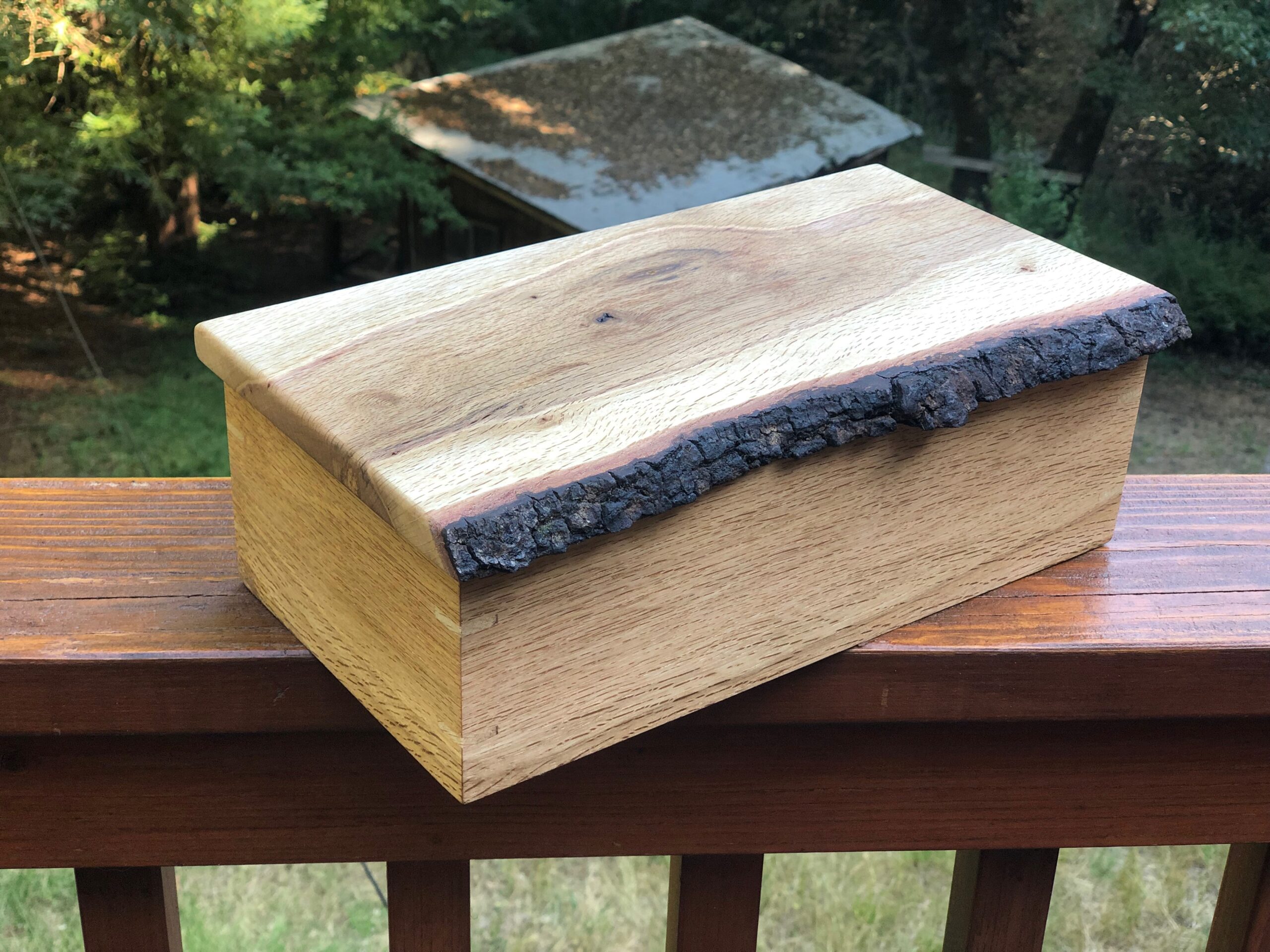 Live Edge Oak Box