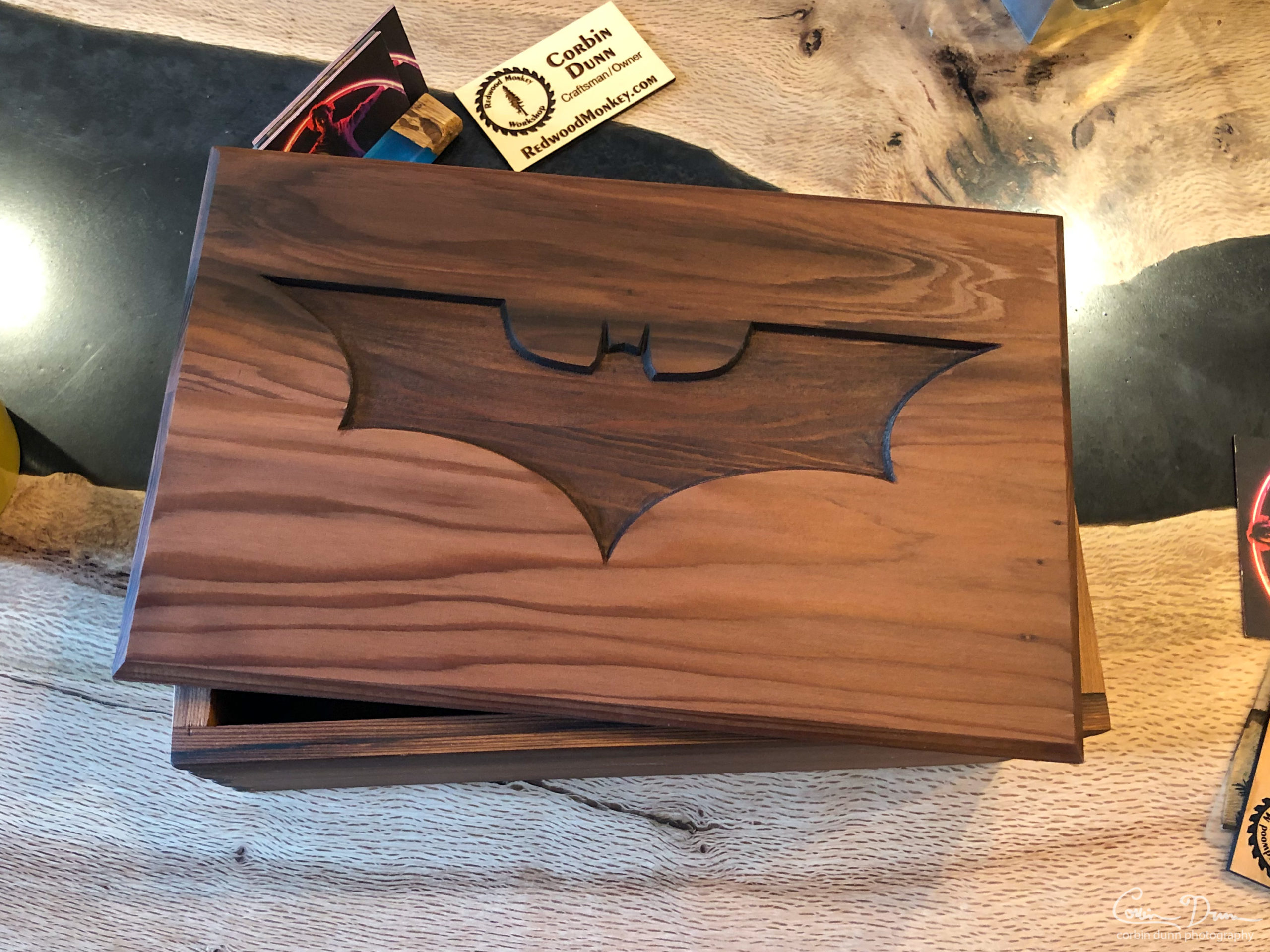 Bat Joinery Box in Redwood v1 #3