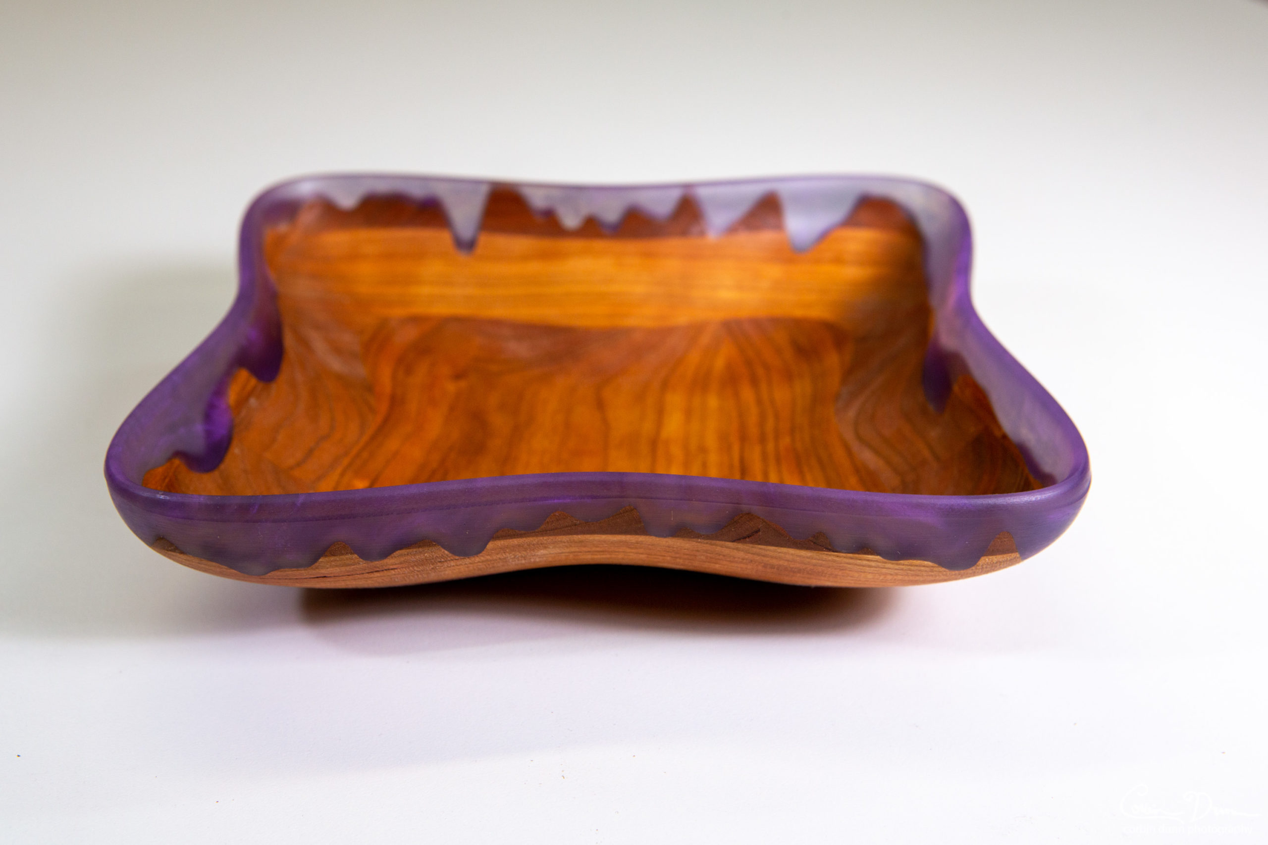 Purple Epoxy Drip Bowl - Image 3