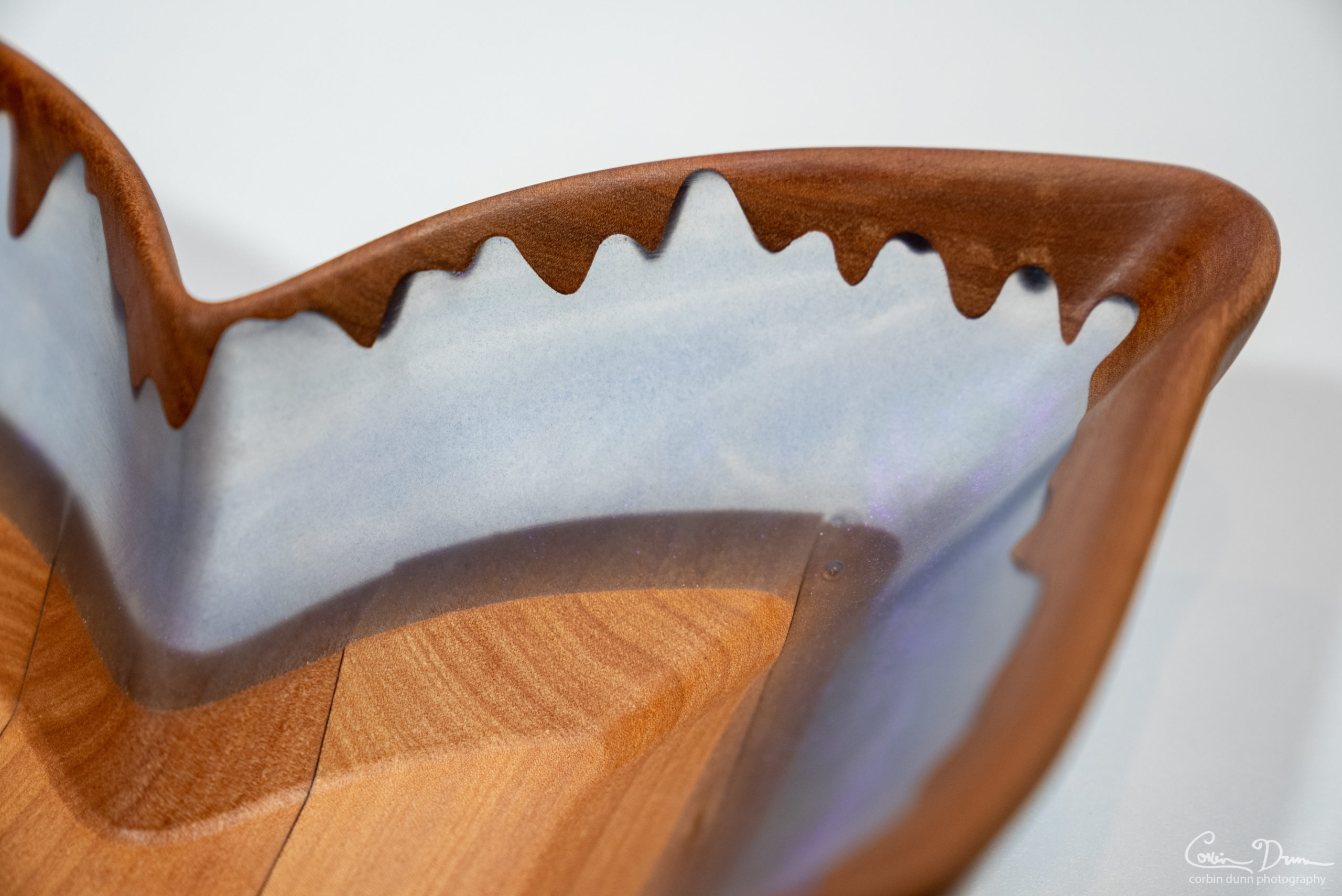 Butterfly Bowl - Translucent Purple with Madrone Bottom & Drips - Image 6