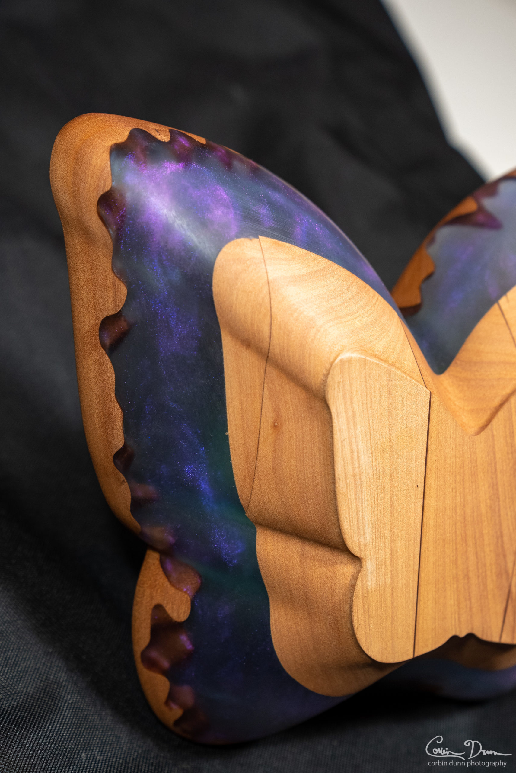 Butterfly Bowl - Translucent Purple with Madrone Bottom & Drips - Image 7