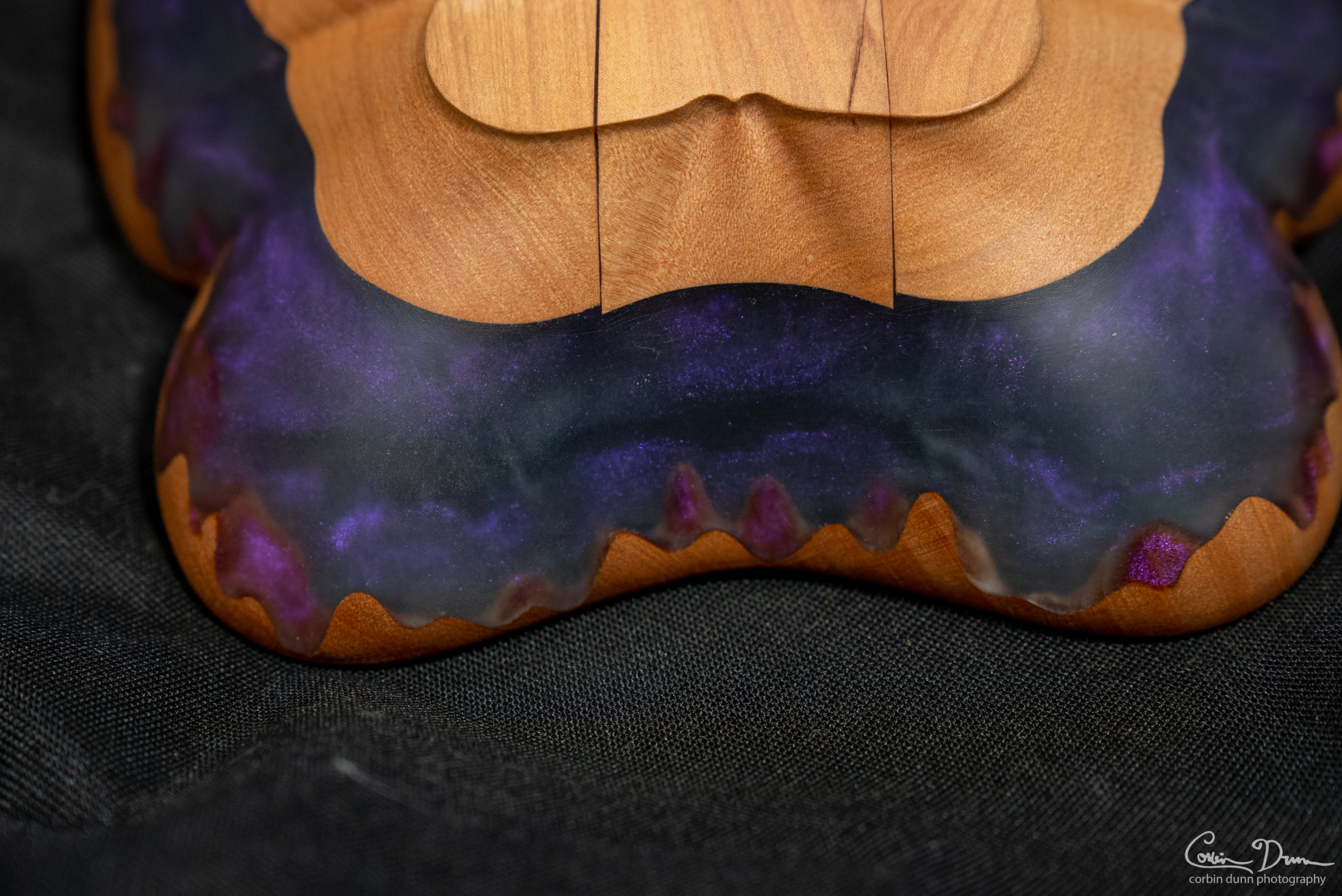 Butterfly Bowl - Translucent Purple with Madrone Bottom & Drips - Image 9
