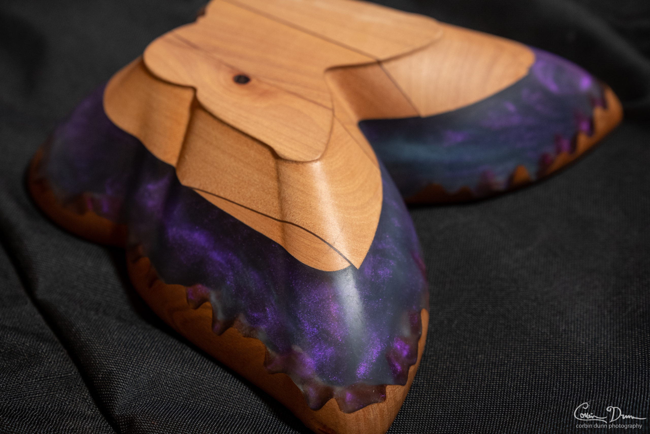 Butterfly Bowl - Translucent Purple with Madrone Bottom & Drips - Image 5