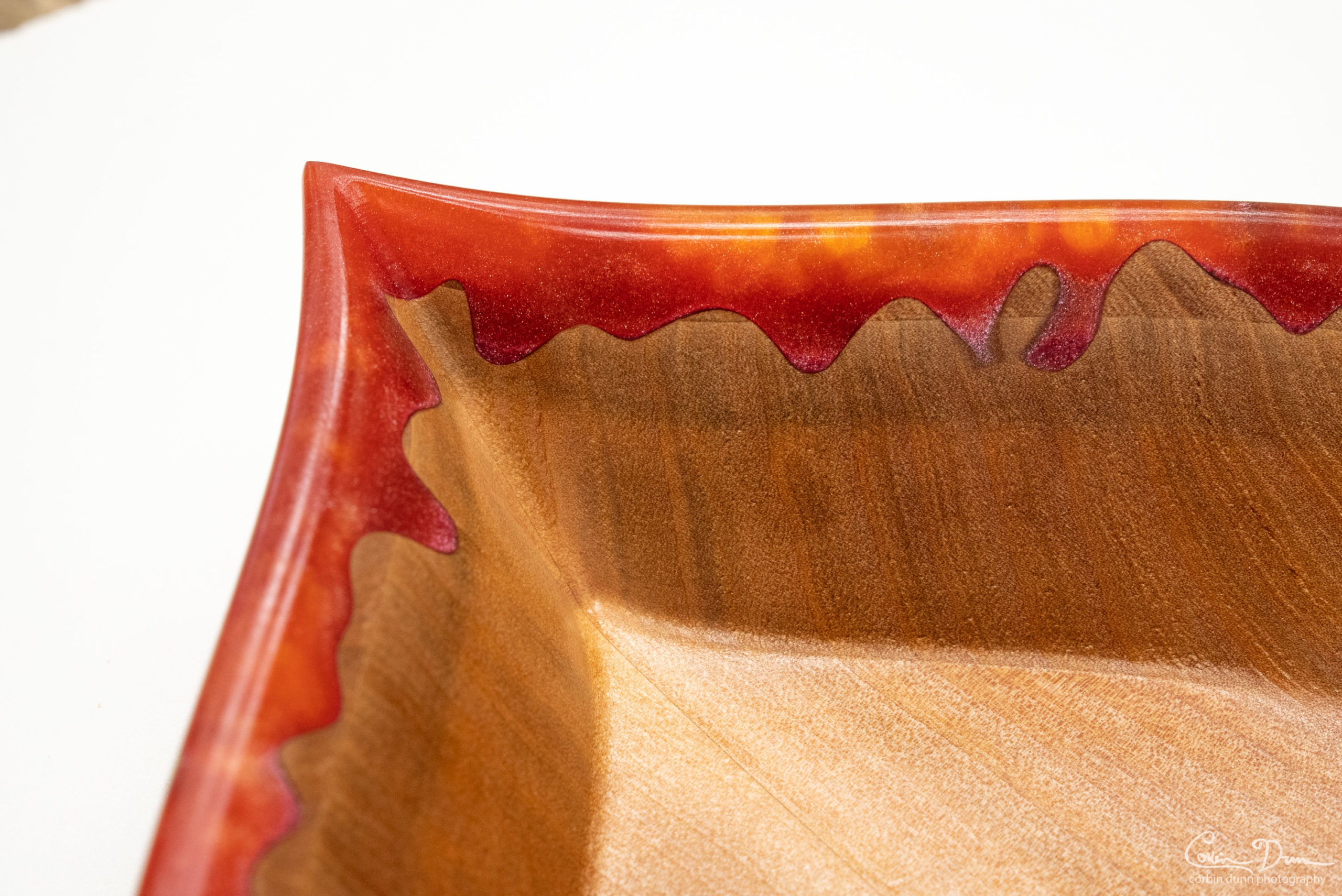 Heart Bowl - Madrone with Lava Shimmer - Image 4