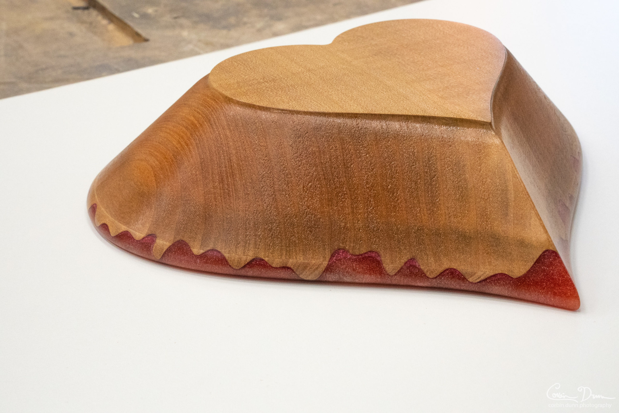 Heart Bowl - Madrone with Lava Shimmer - Image 3