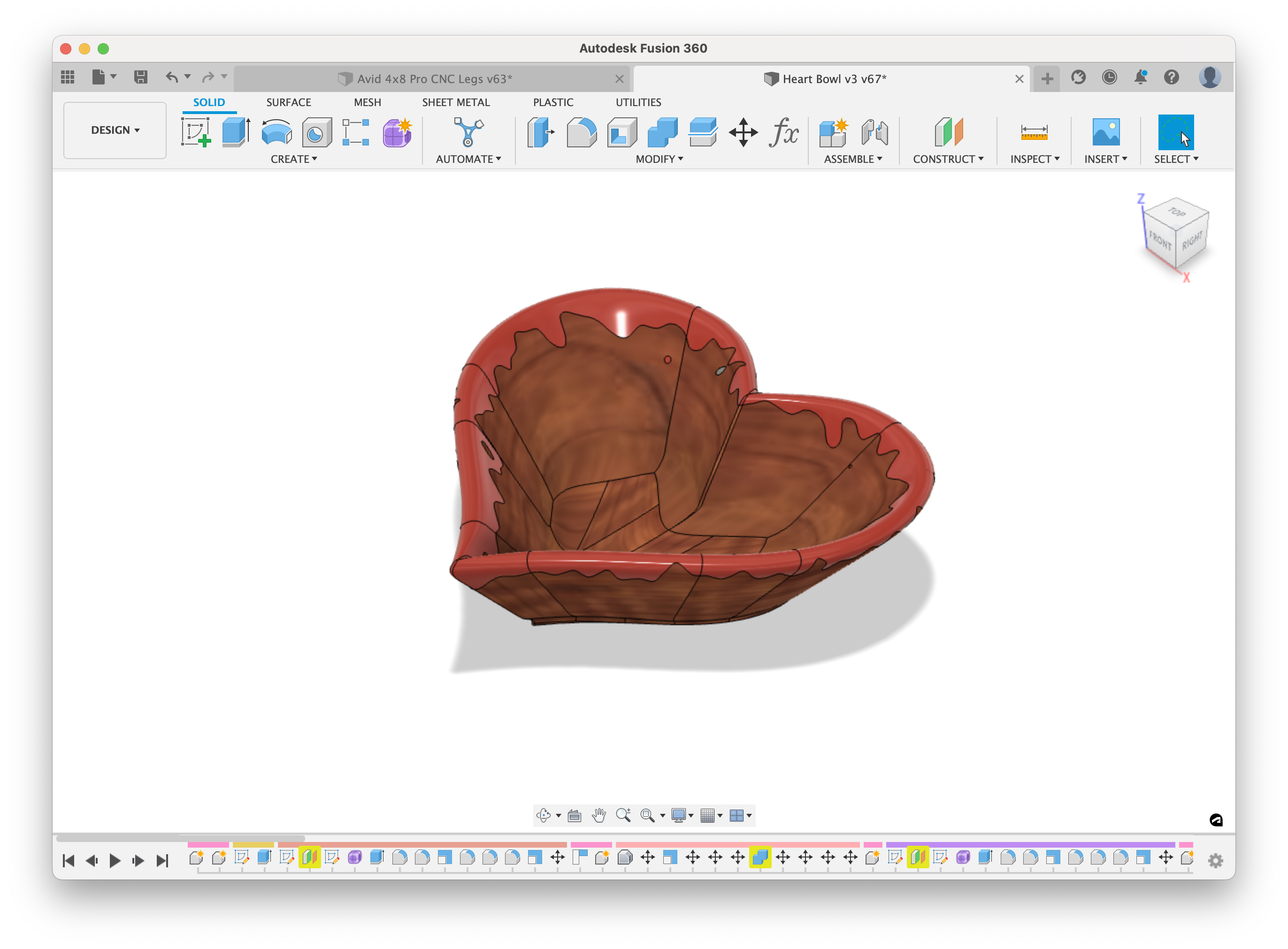 Heart Bowl Plans - Directions, Model, STL & Fusion 360 CNC Files