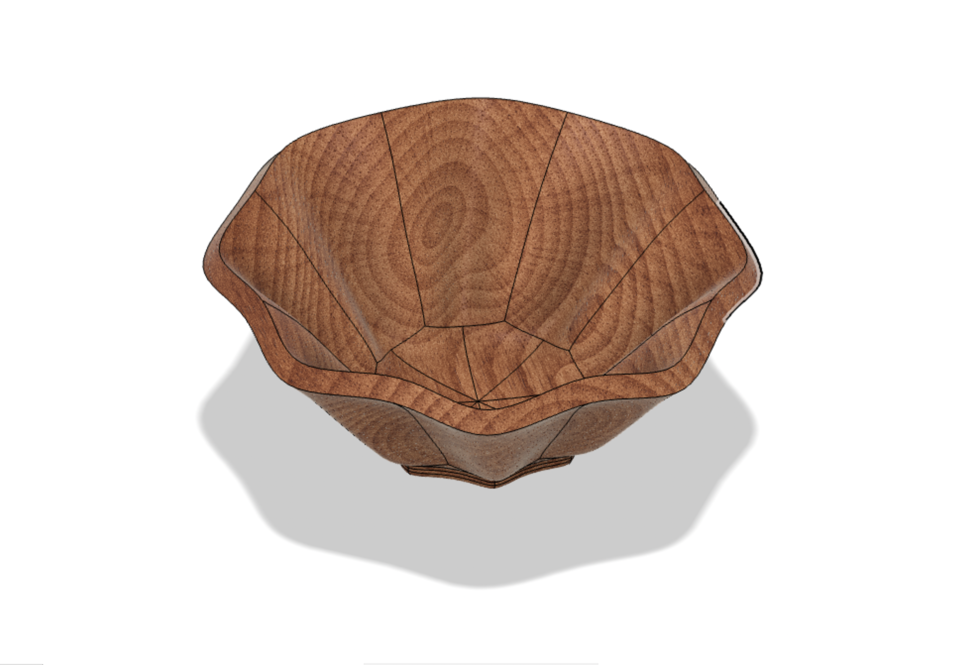 Shell Bowl - Fusion 360 File & 3D Model (STL)