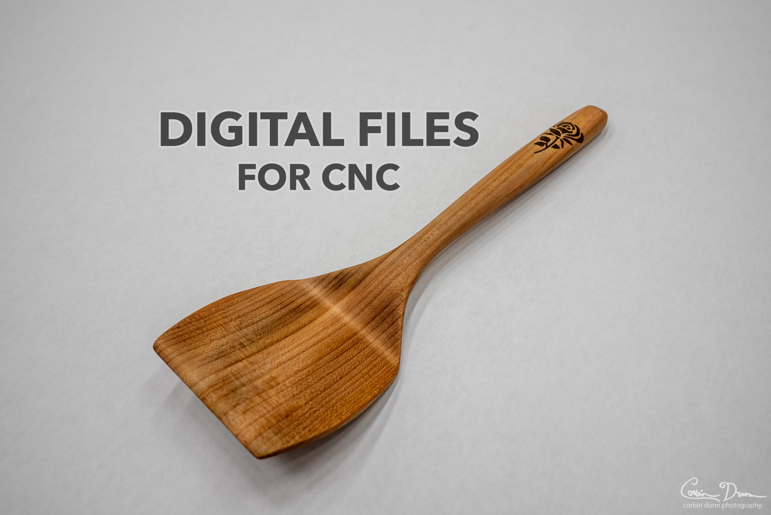 Spatula with Wood Inlay - CNC Plans - Vectric VCarve file, PDF directions, and STL Model