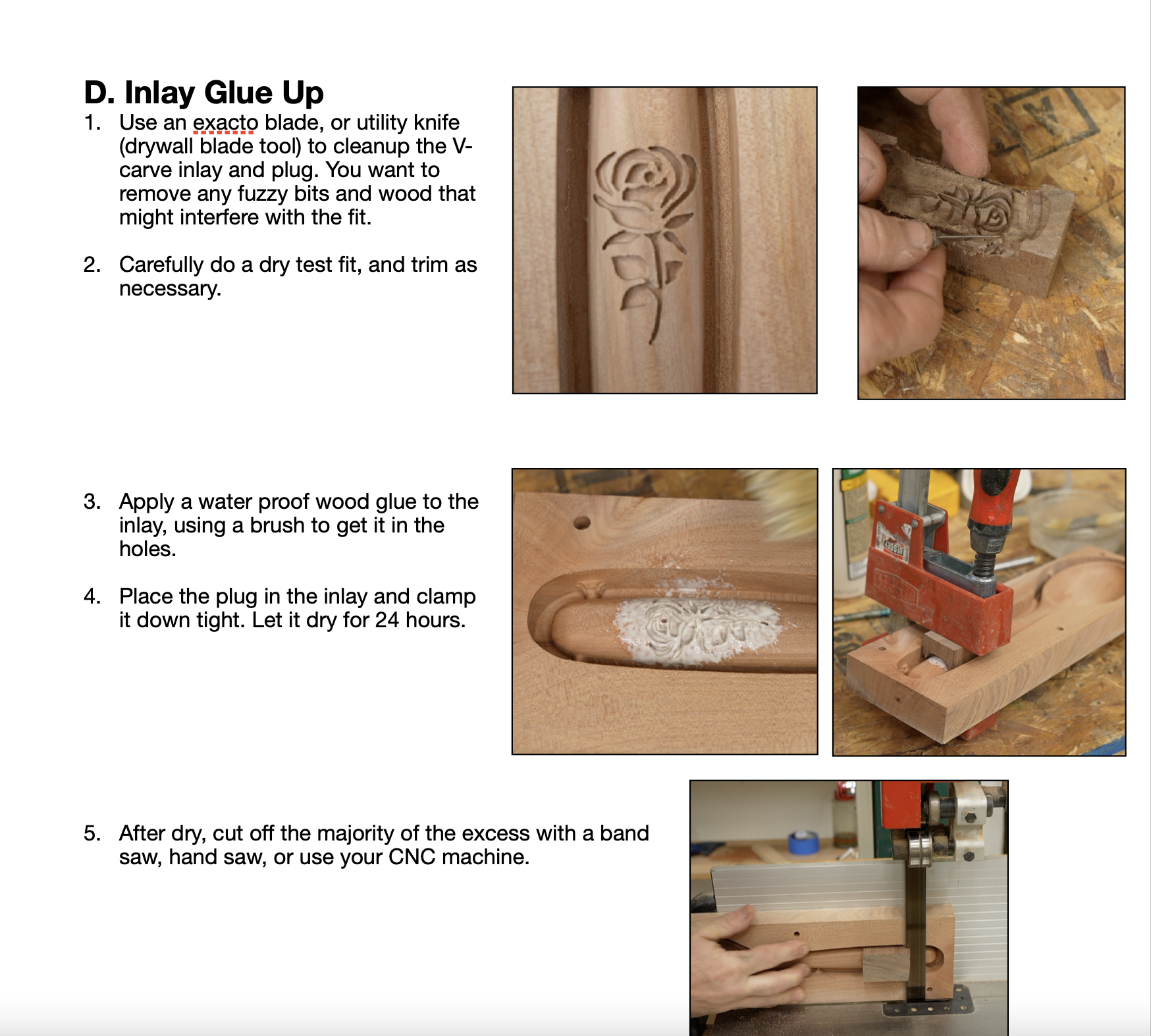 Spoon with Wood Inlay - CNC Plans - Vectric VCarve, Autodesk Fusion, PDF directions, and STL Model - Image 4