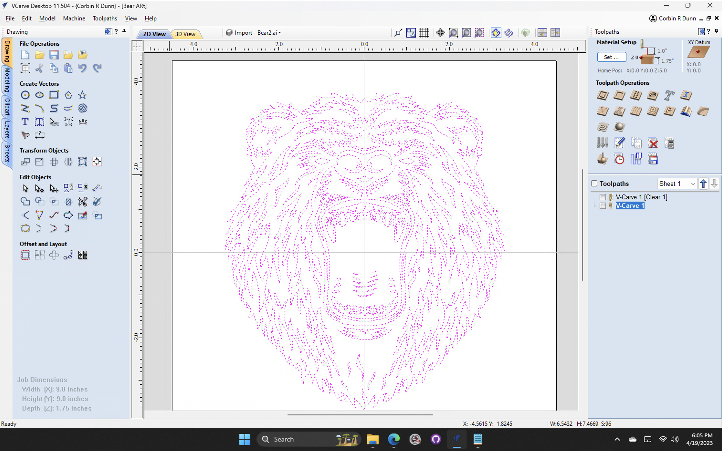Digital File: Bear Art Carving - Image 2