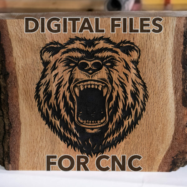 Digital File: Bear Art Carving