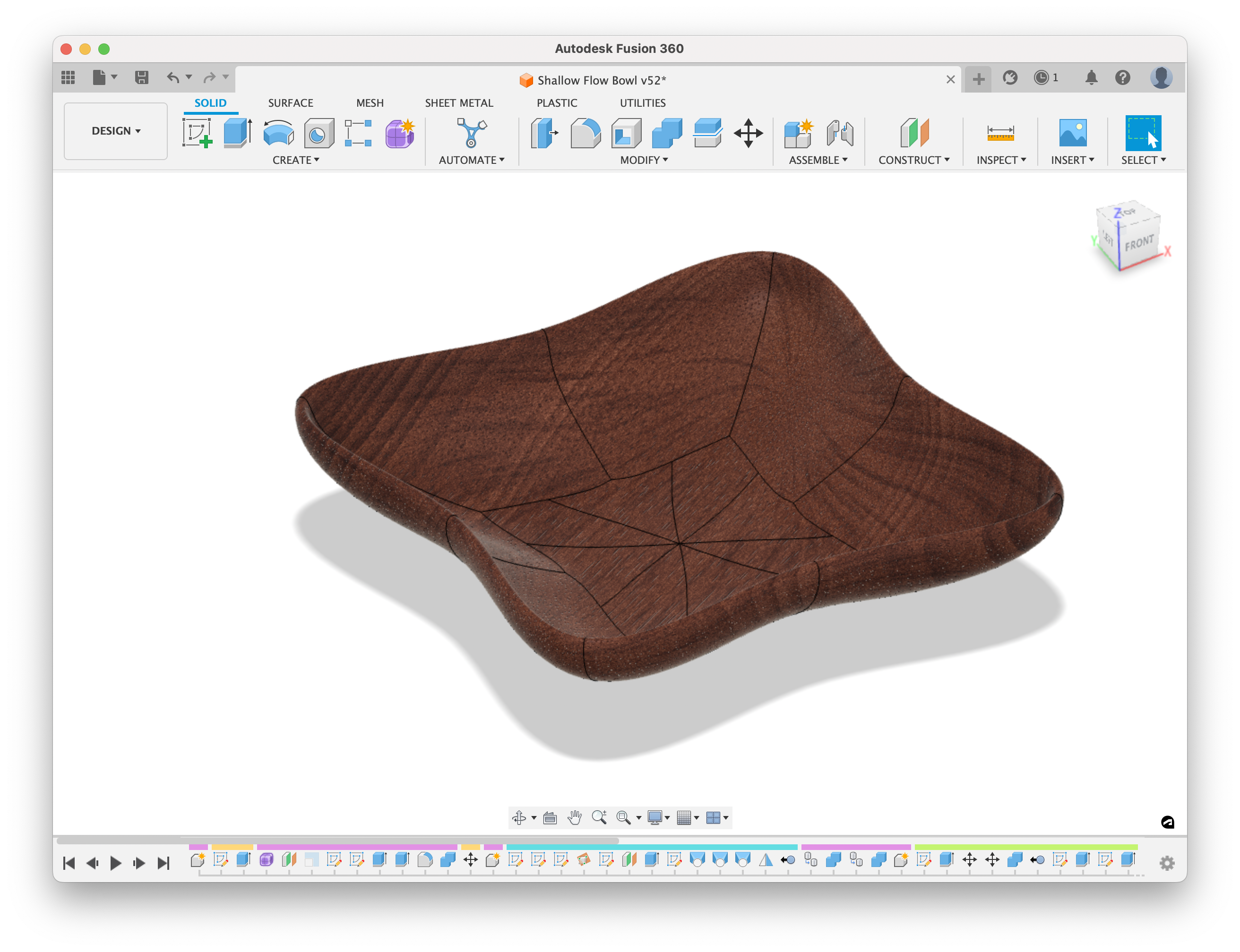Shallow Flow Bowl CNC Files and Directions / Plans (Step by Step) - Fusion 360 File - Image 8