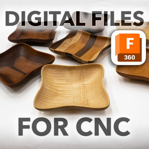 Shallow Flow Bowl CNC Files and Directions / Plans (Step by Step) - Fusion 360 File