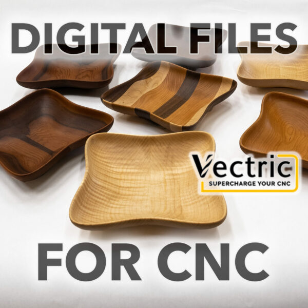 Shallow Flow Bowl CNC Files and Directions / Plans (Step by Step) - VCarve File