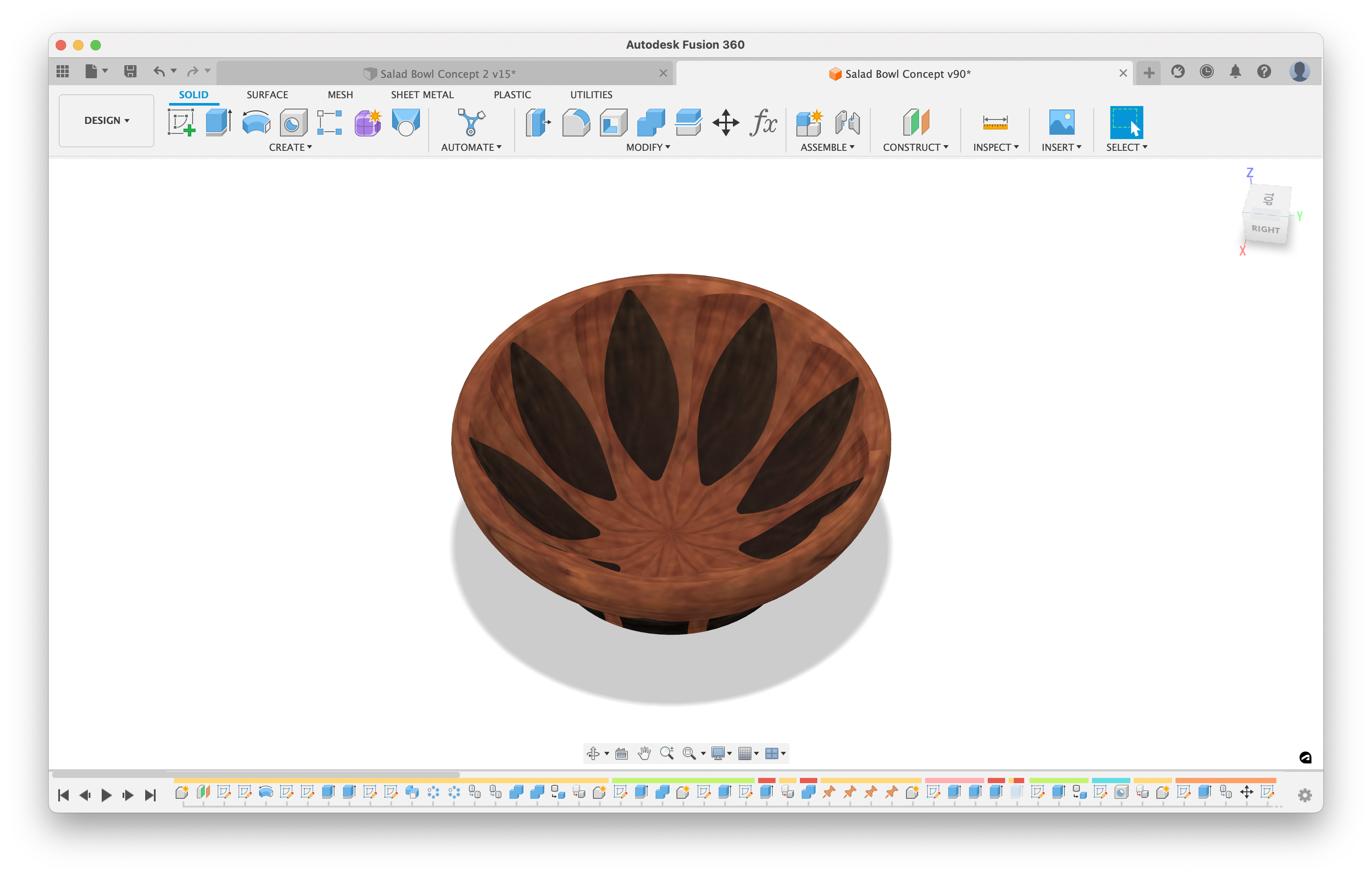 Digital File: Salad Bowl Concept 1 - Fusion 360 File - Image 2