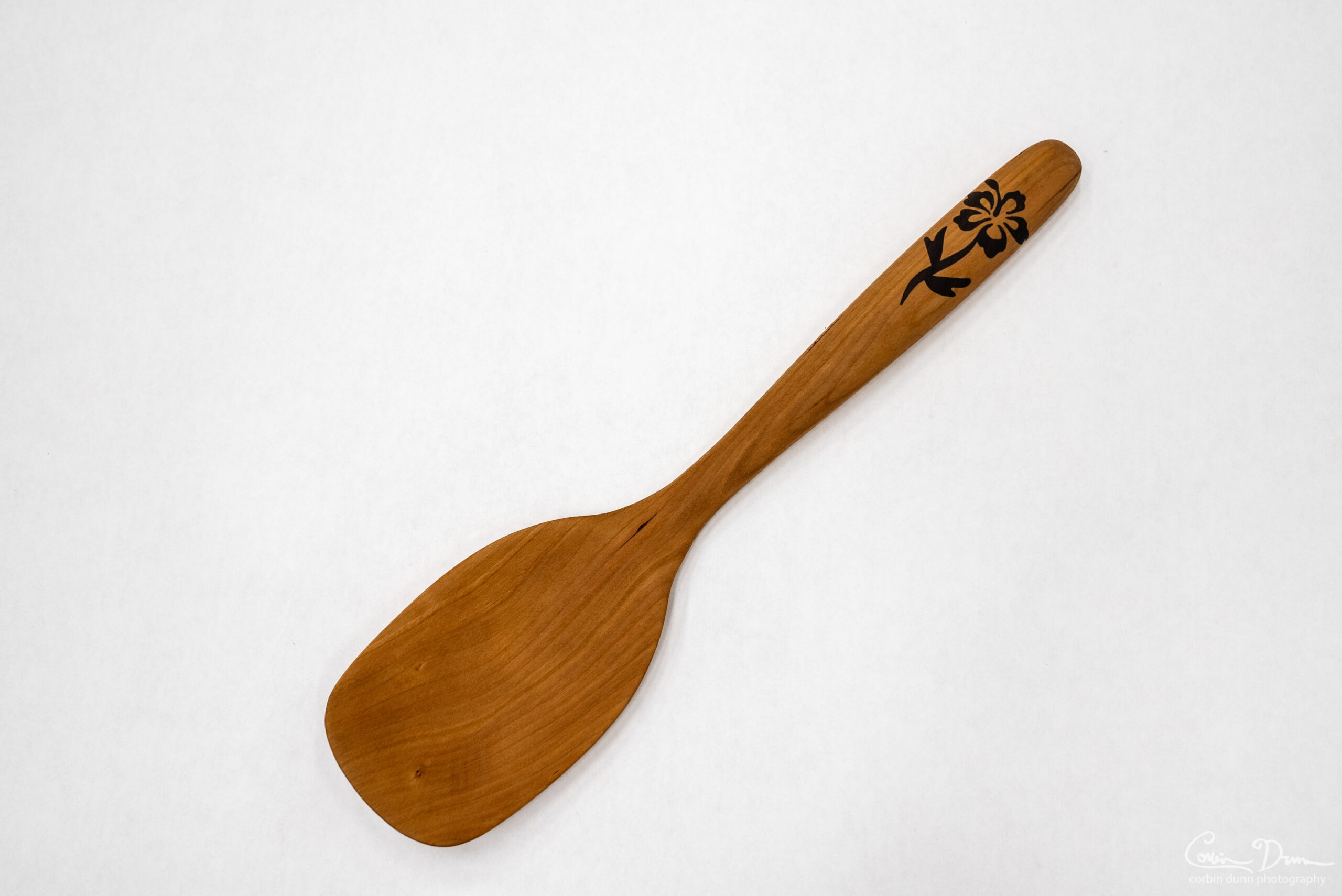 Digital File: Salad Set - Fork and Spoon - CNC Plans - Vectric VCarve file, PDF Directions, and STL Model - Wood Hibiscus or Rose Inlay - Image 4
