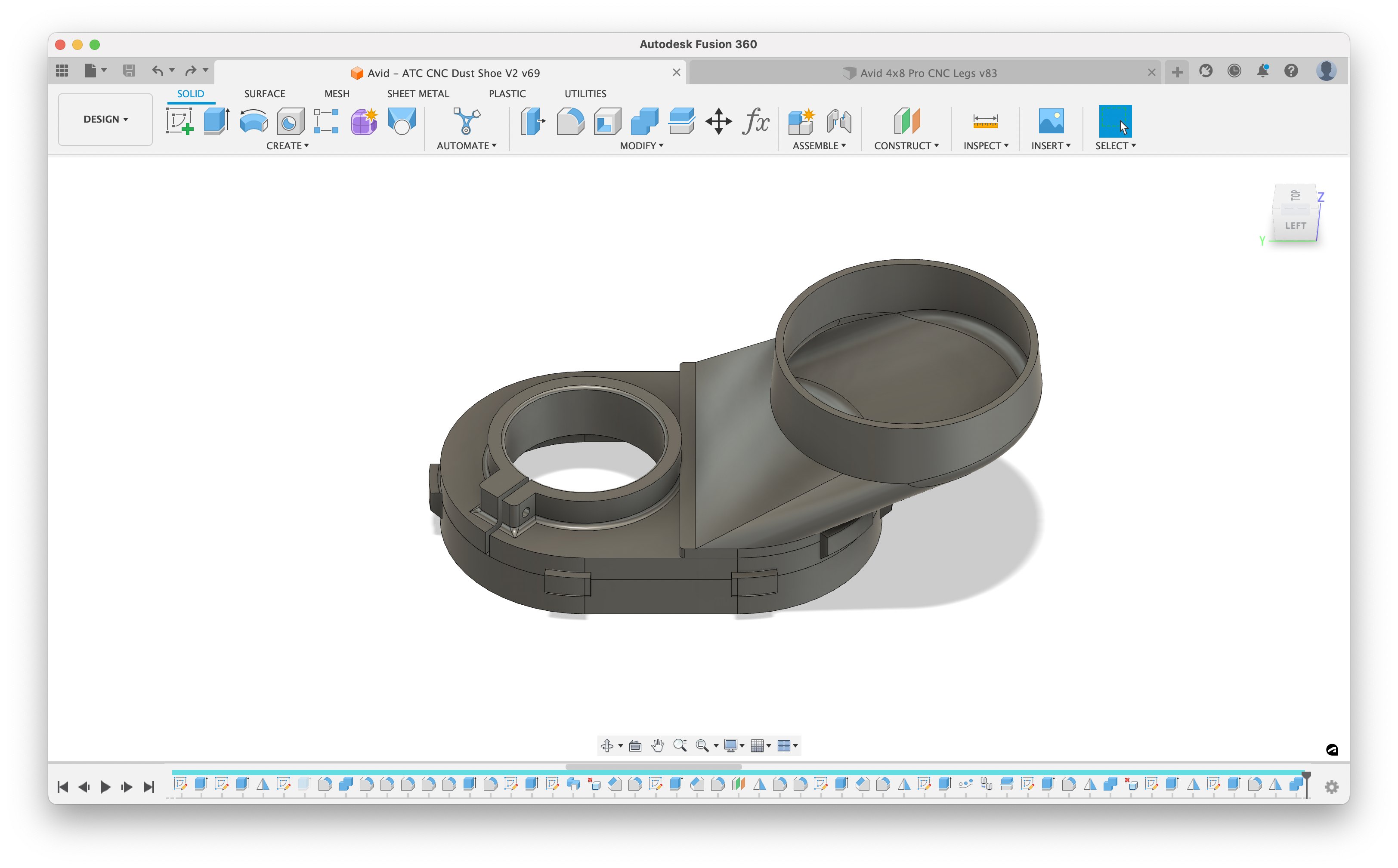 CNC Dust Shoe v3 - STL and Fusion 360 Parametric Design for 3D Printing - Image 5
