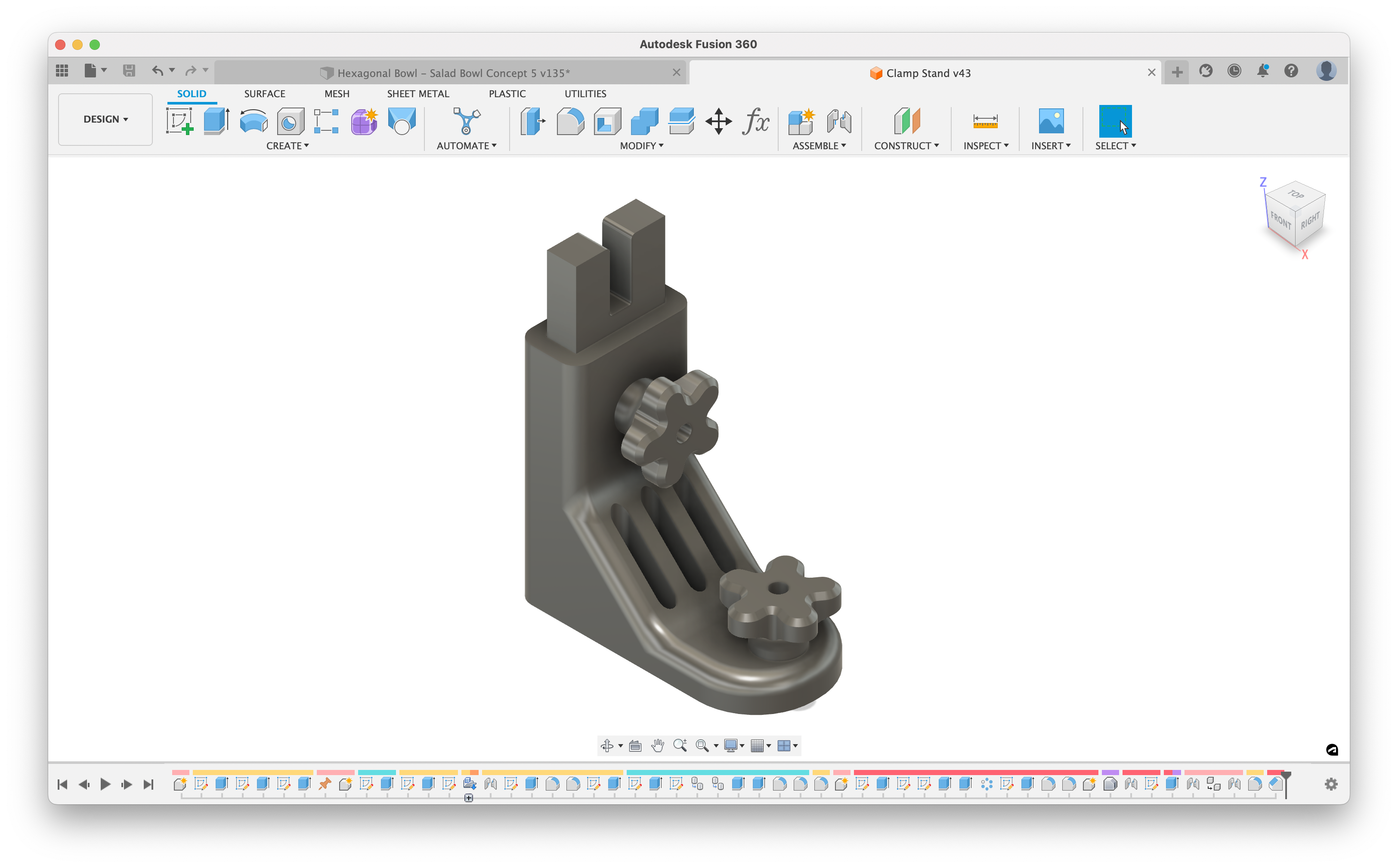 Digital File: Adjustable Clamp Stand for 3D Printing - STLs and Fusion 360