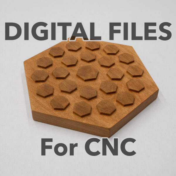 Digital File: Hex Trivet / Wood Hot Pad - CNC Woodworking Project