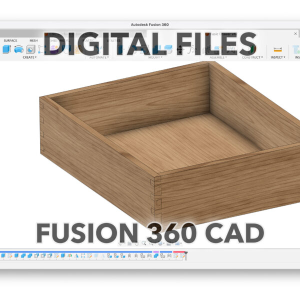 Digital File: CNC Dovetail Drawers Fusion 360 CAD / CAM