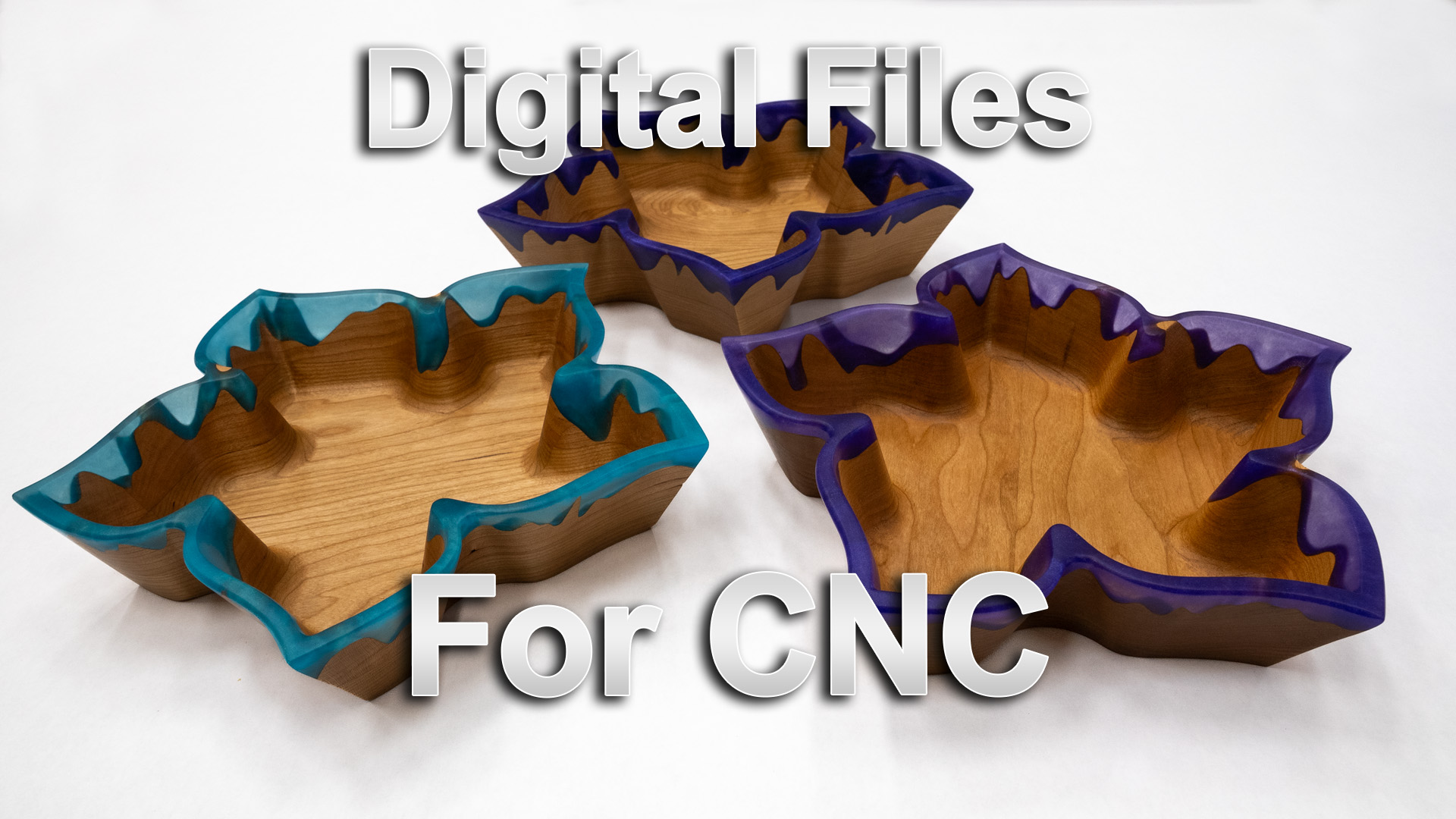 Digital File: Five Petal Flower Bowl - Vectric VCarve / Autodesk Fusion / STL Models