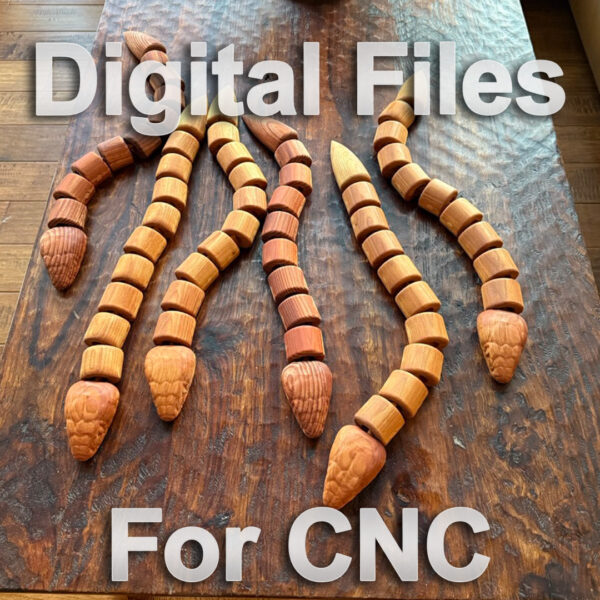 Digital Files: Articulating Wood Snake - Fusion 360 & STL Models