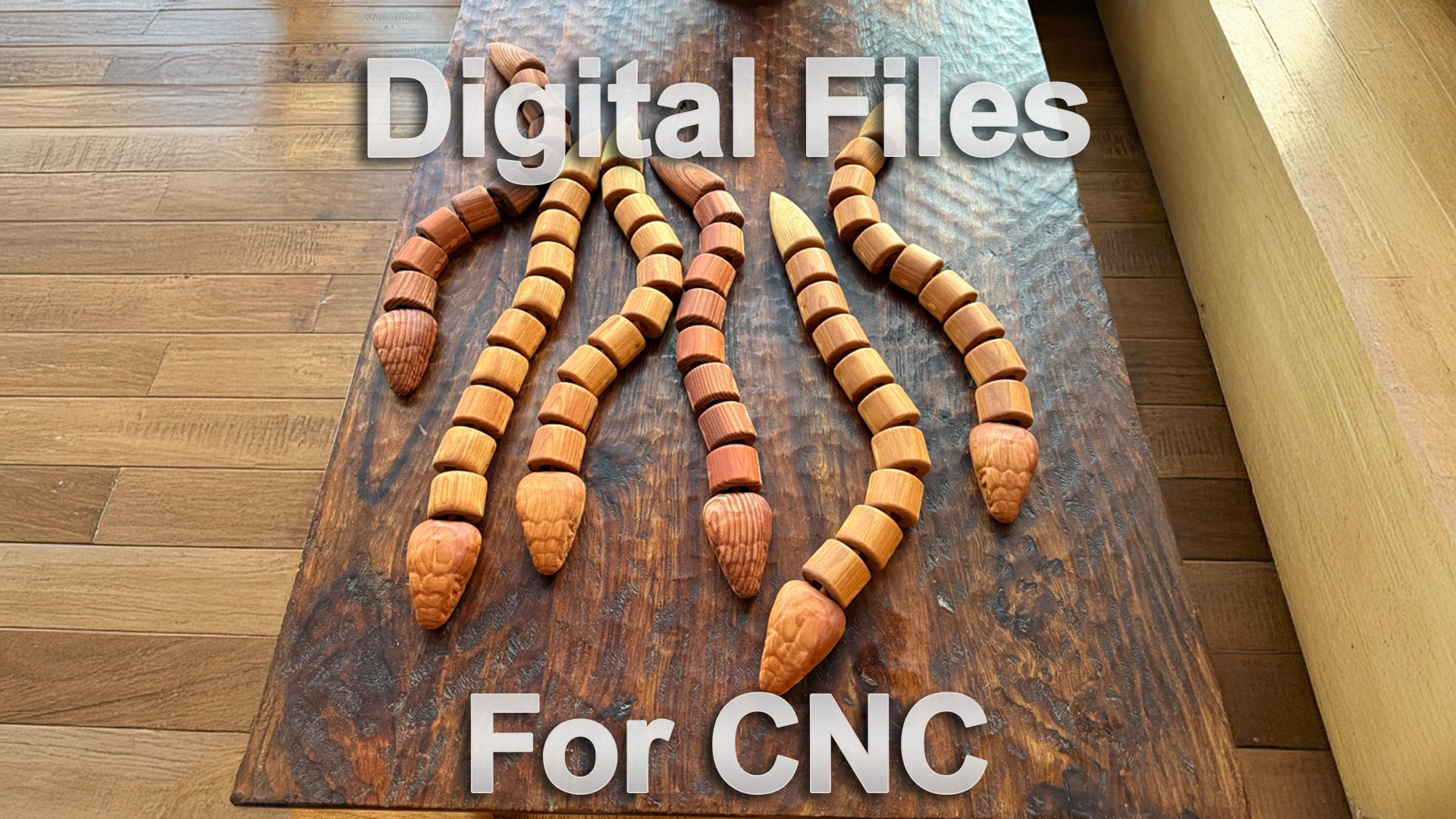Digital Files: Articulating Wood Snake - Fusion 360 & STL Models