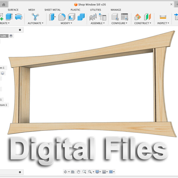 Digital File: Shop Window Sills - CAD File / CAM / Toolpaths