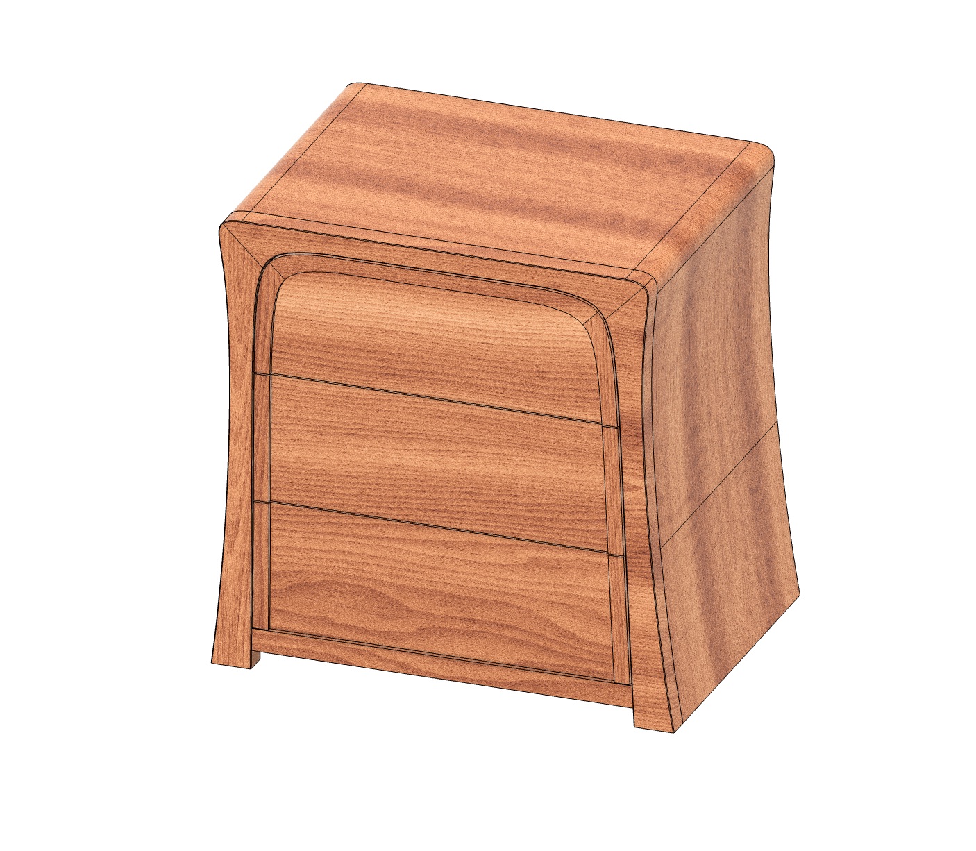 Digital Files: Curved Cabinets and Textured Drawers - Fusion 360 CAD / Vectric VCarve - Image 10