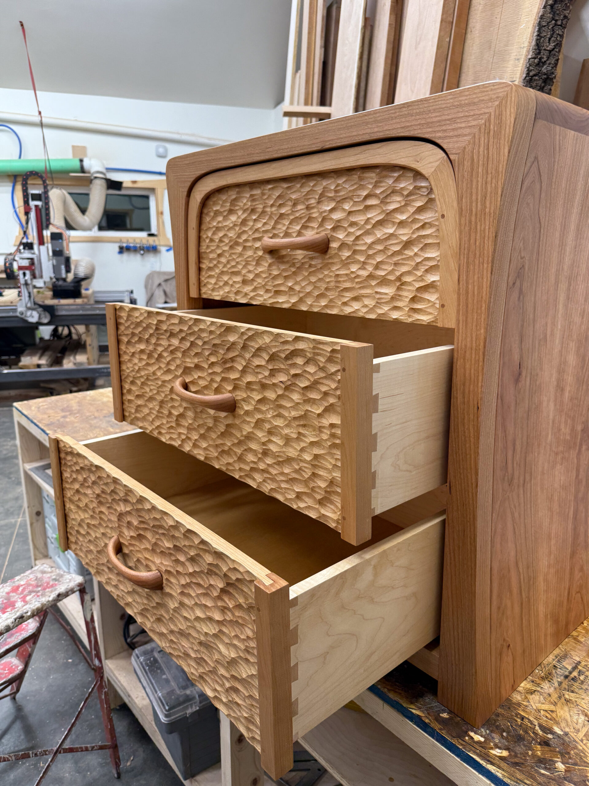 Digital Files: Curved Cabinets and Textured Drawers - Fusion 360 CAD / Vectric VCarve - Image 3