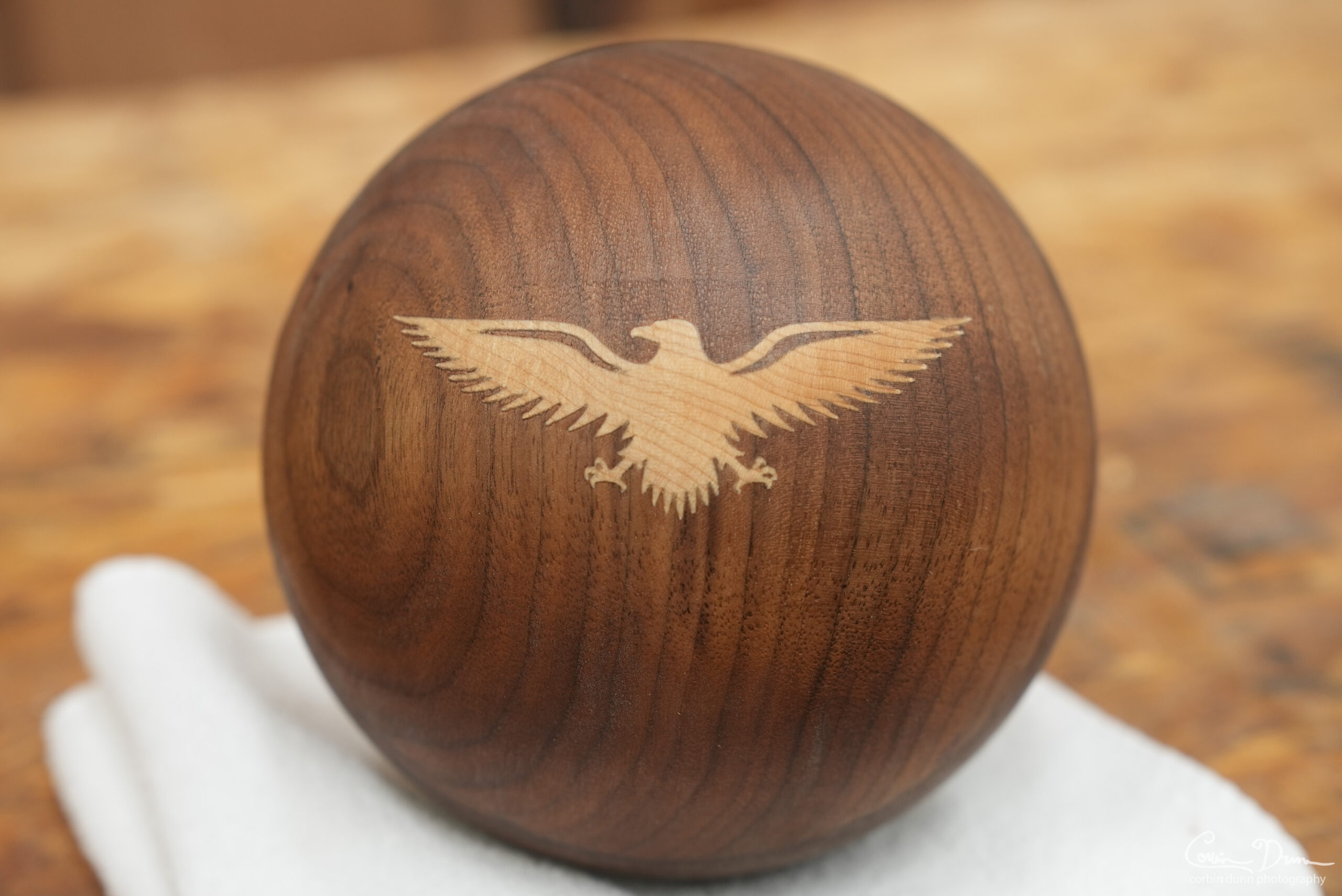 Digital File: Curved VCarve Inlay - Eight Ball / Eagle on Sphere - Image 6