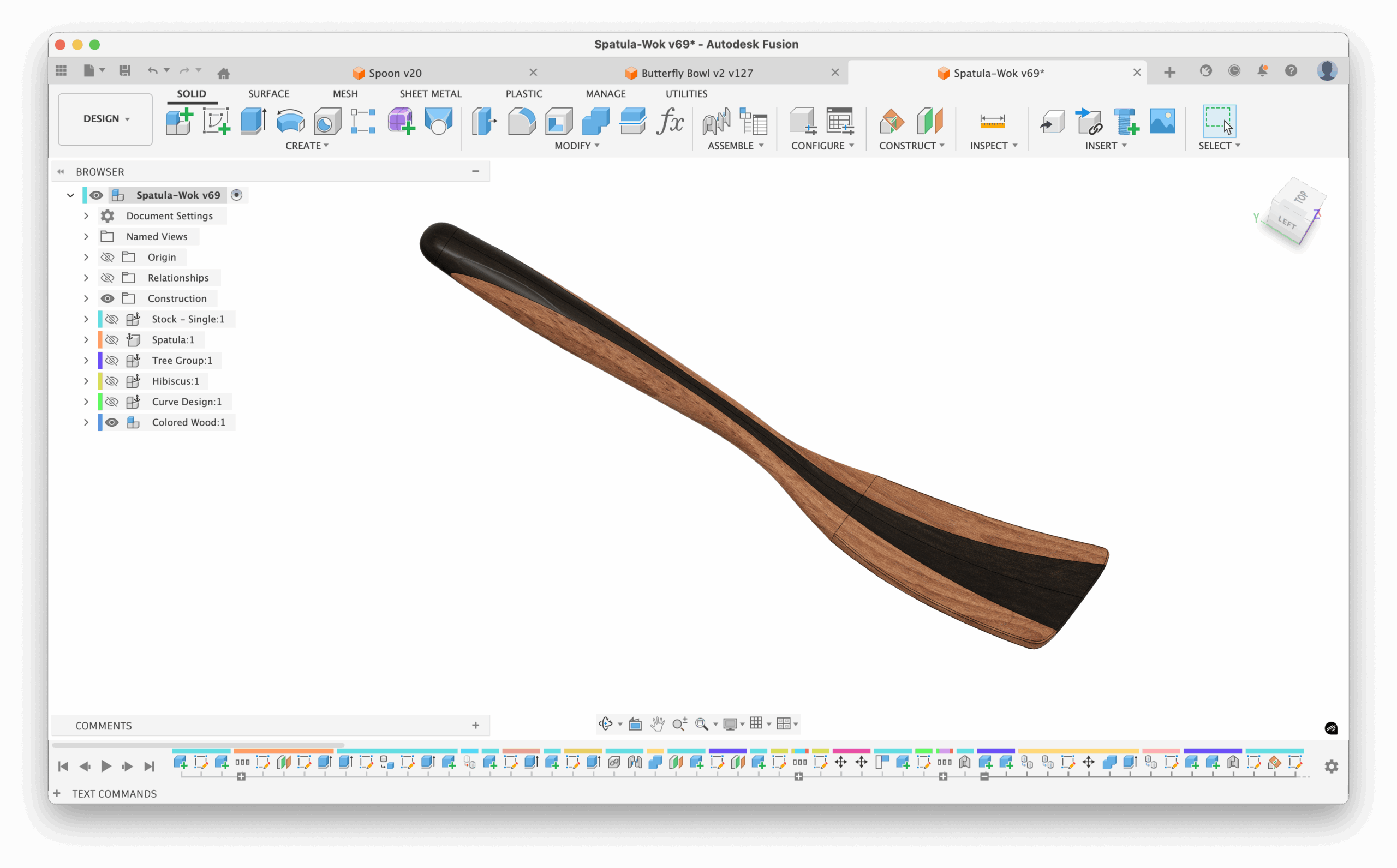 Digital Files: Wok Spatula - Directions, Vectric VCarve File, Fusion CAD/CAM, and STL Model - Image 5