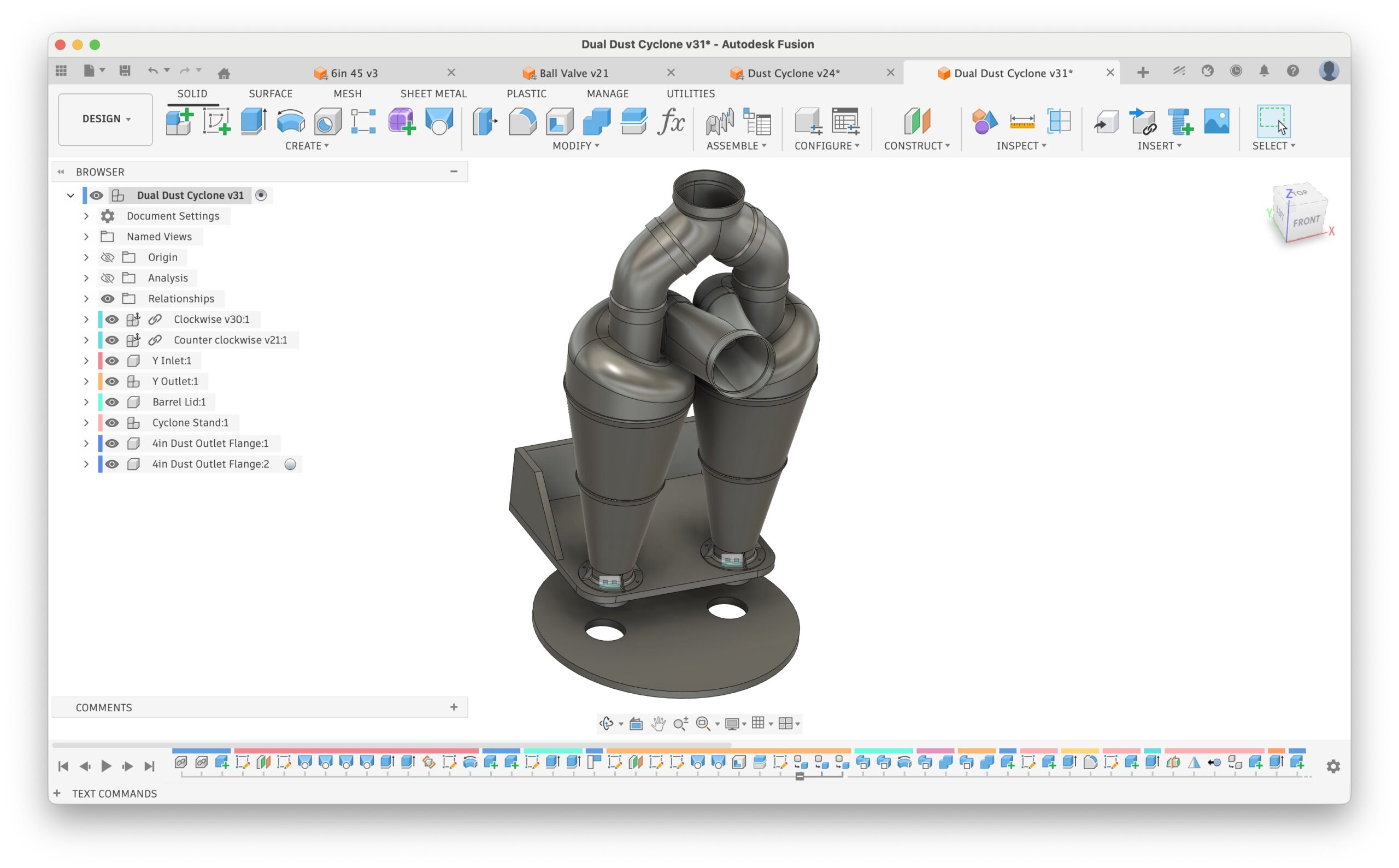 Digital File: Dual Cyclone Separator / Single Cyclone - CAD/STL - Image 2