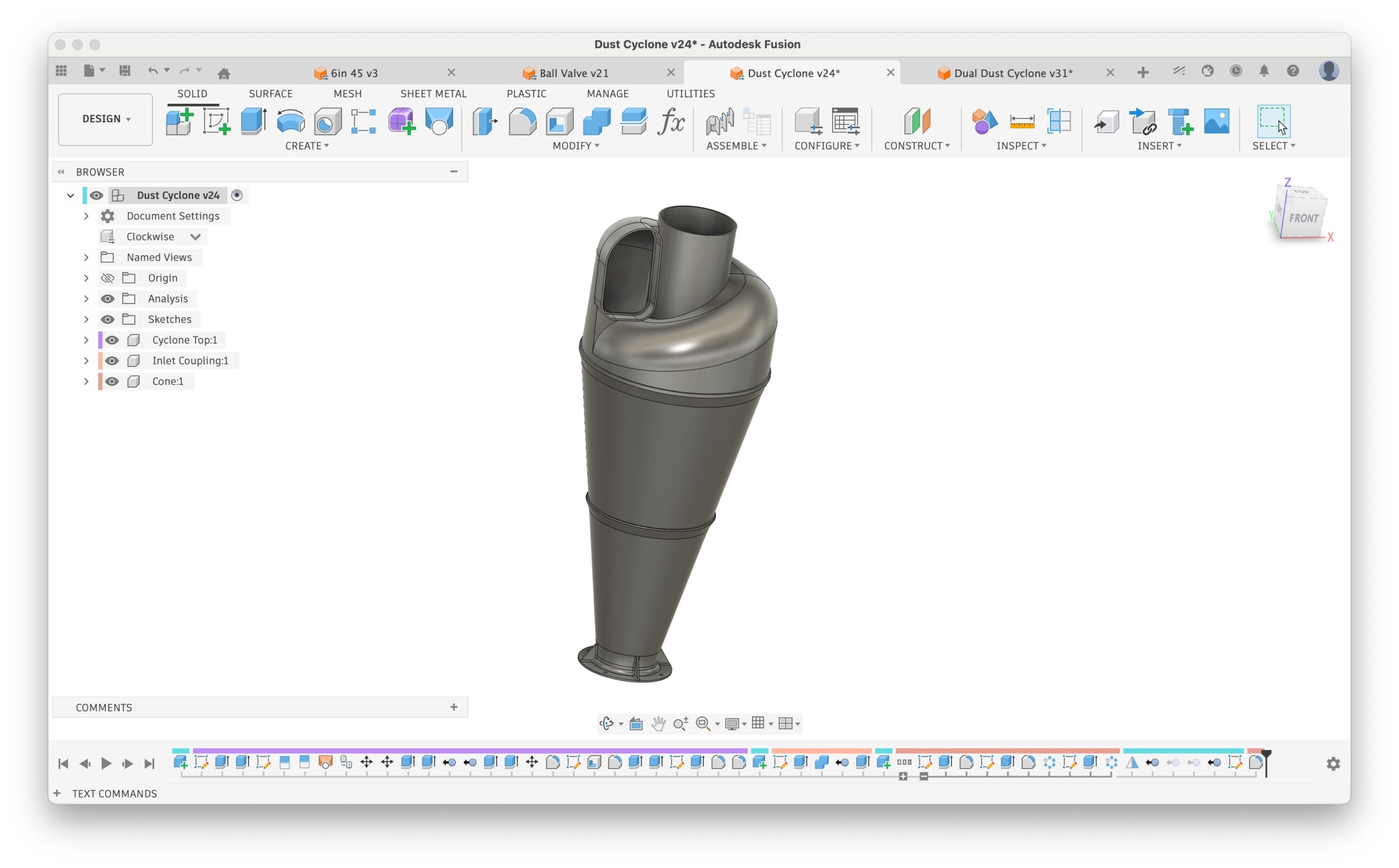 Digital File: Dual Cyclone Separator / Single Cyclone - CAD/STL - Image 3