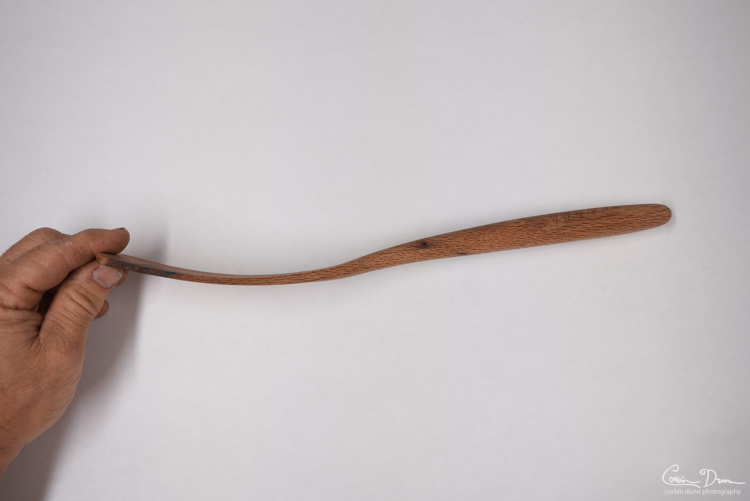 Wok Spatula with Tree Inlay - Oak with Cherry - Image 5