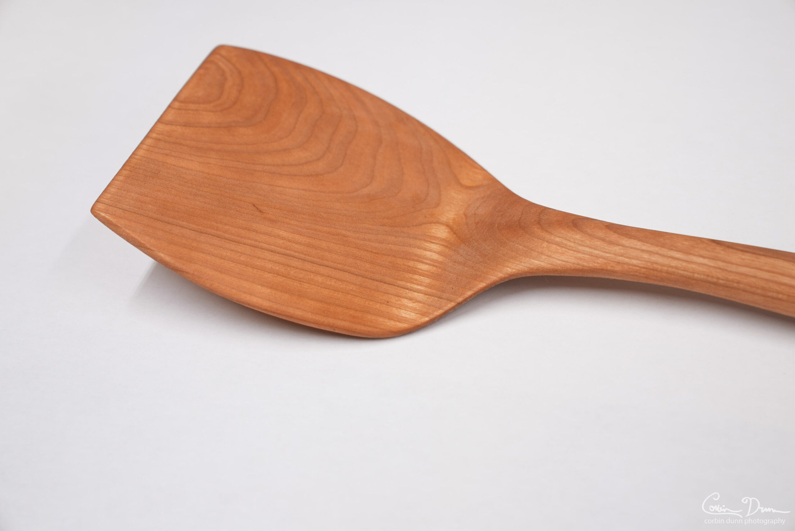 Spatula with Hibiscus Inlay - Cherry and Walnut - Image 8