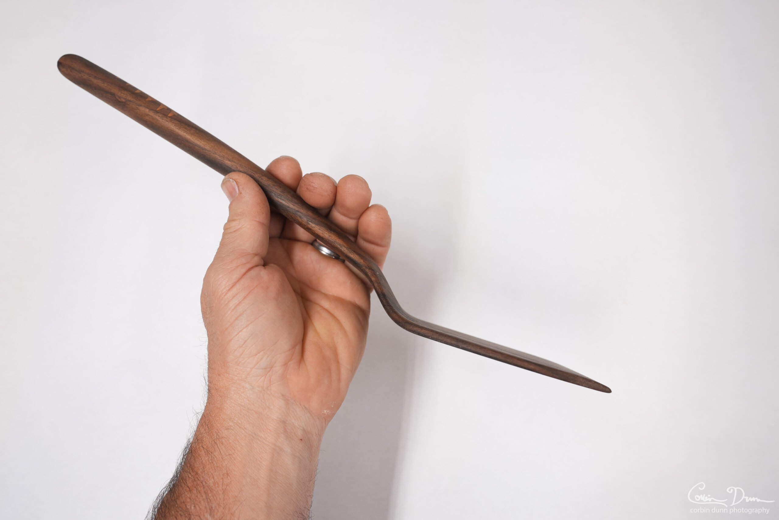 Spatula with Tree Inlay - Walnut with Cherry Inlay - Image 6