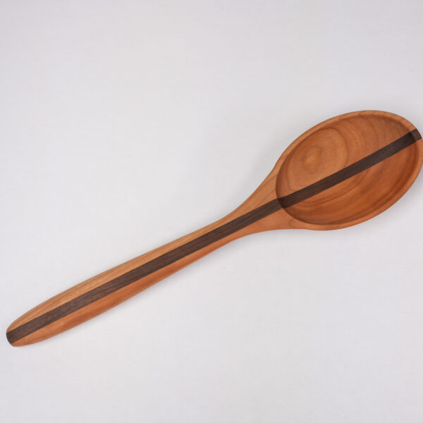 Spoon - Cherry with Walnut Stripe