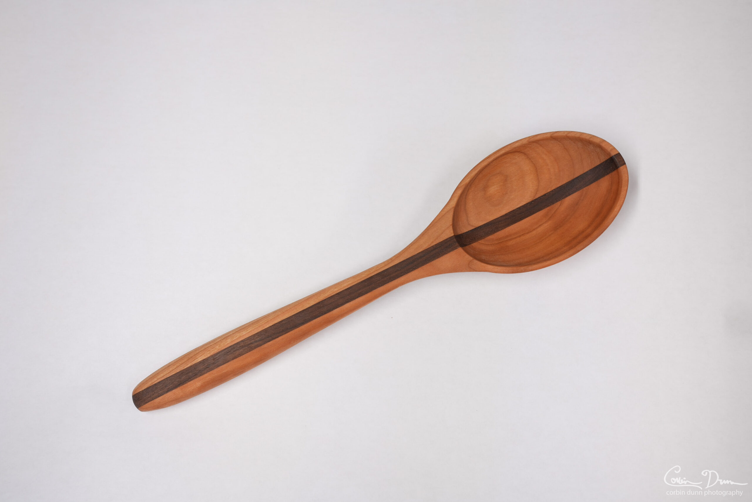 Spoon - Cherry with Walnut Stripe